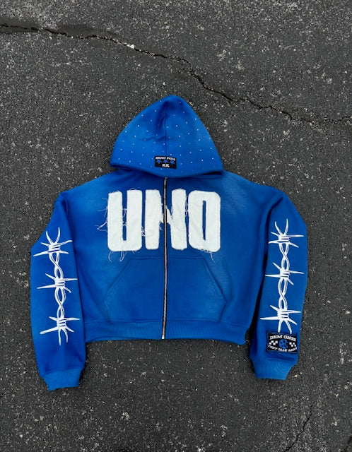 Blue UNO Zip Up